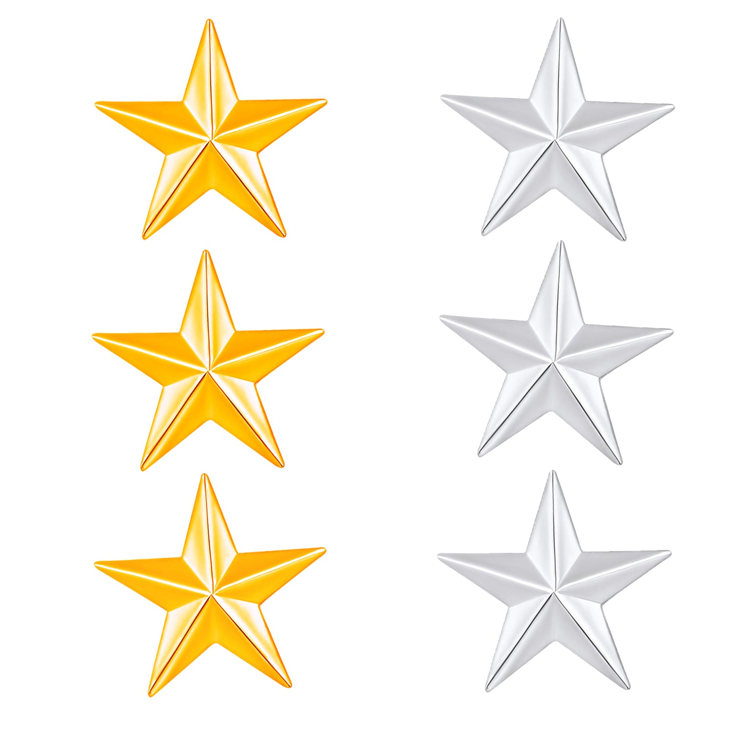 Shining Star Brooch Badge Lapel Pin Combo