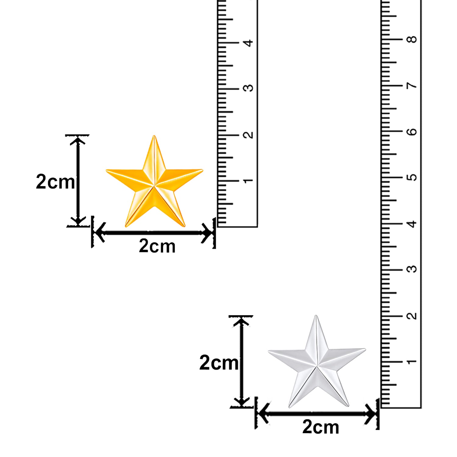 Shining Star Brooch Badge Lapel Pin Combo