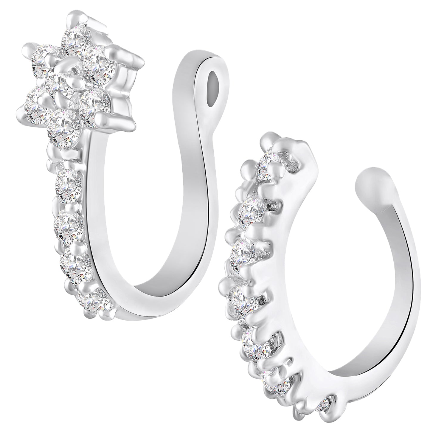 Combo of Simple and Elegant Non Piercing Nose Ring