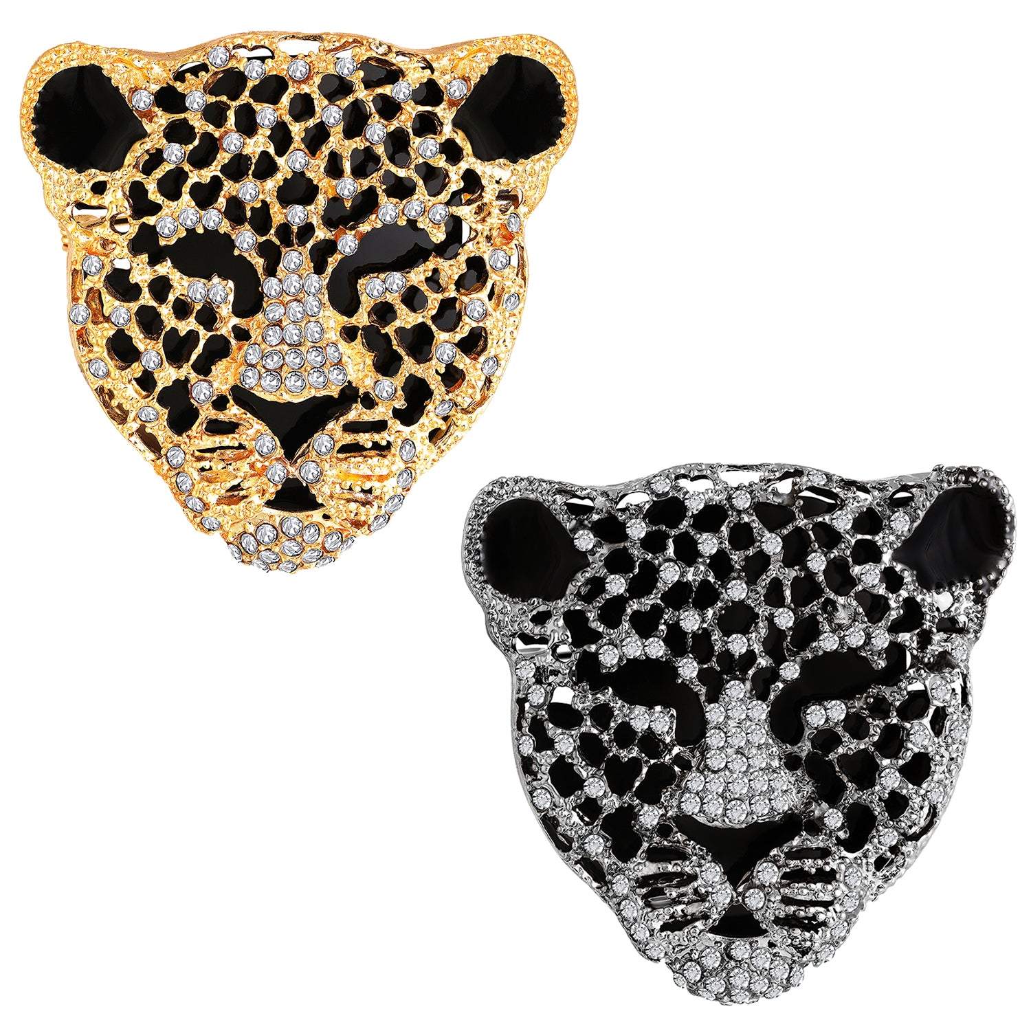 Combo of 2 Lion Face Shaped Brooch / Lapel Pin