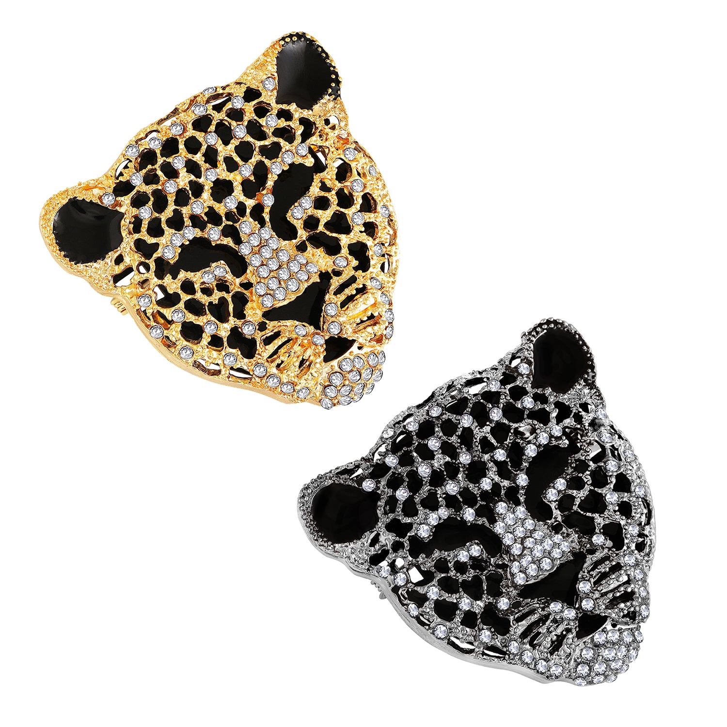 Combo of 2 Lion Face Shaped Brooch / Lapel Pin