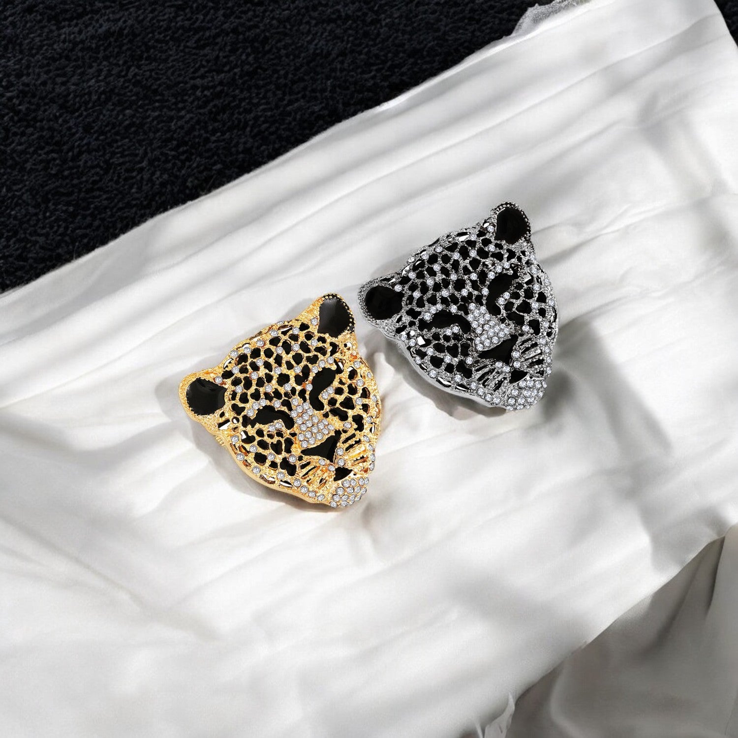 Combo of 2 Lion Face Shaped Brooch / Lapel Pin