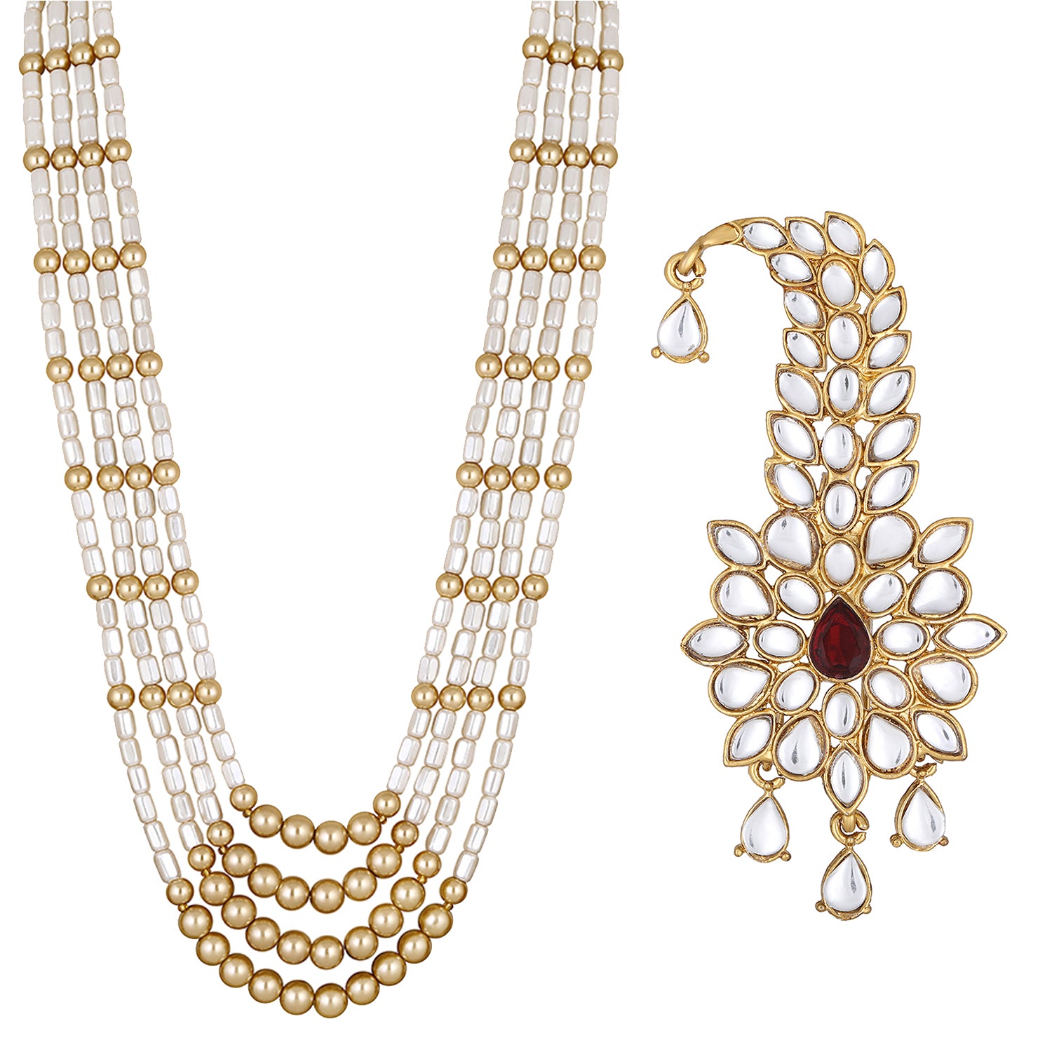 Combo of Layered Dulha Mala and Kalangi