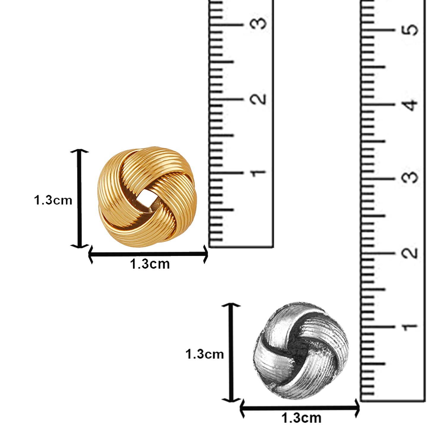 Combo of 2 Small Stud Earrings Pair