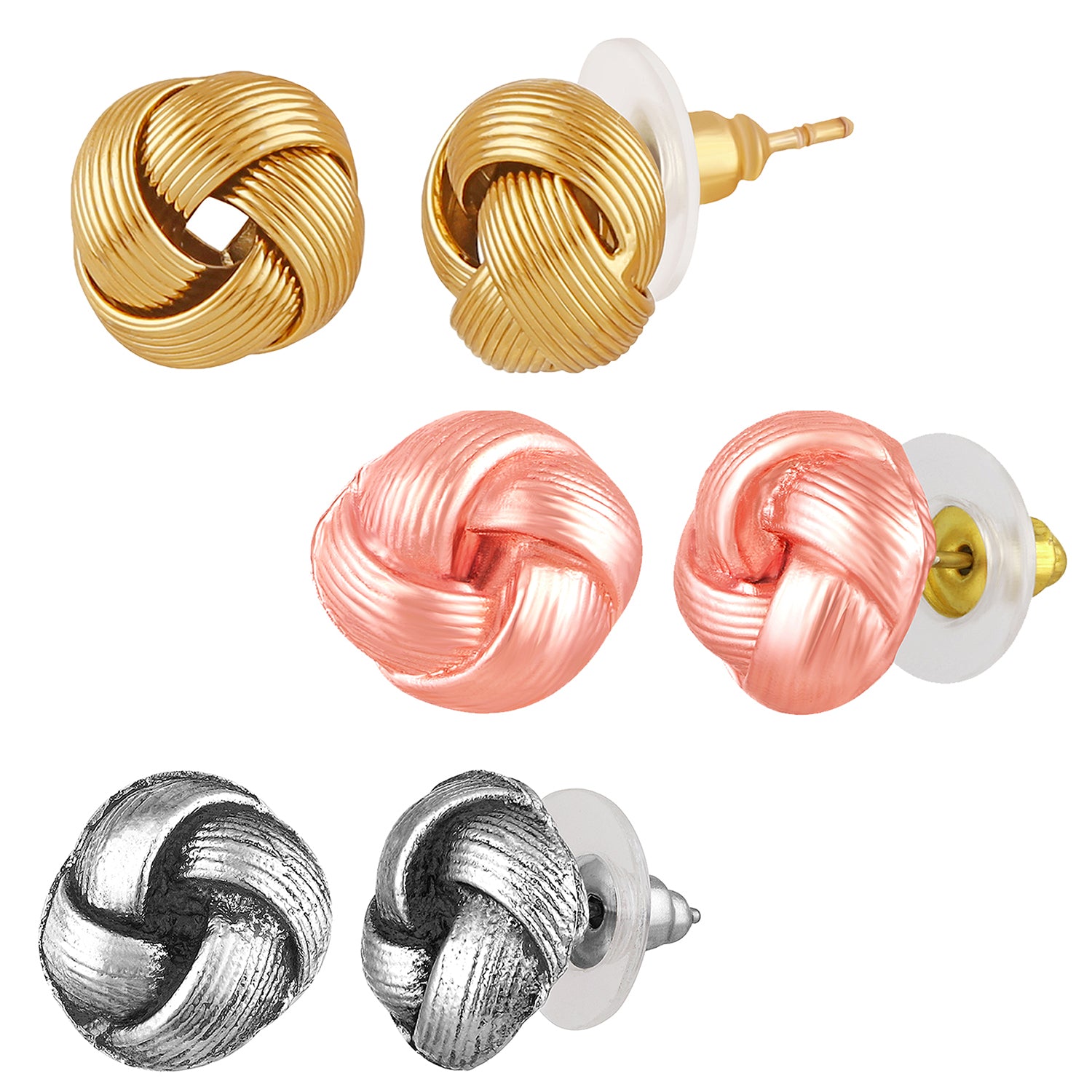 Combo of 3 Small Stud Earrings Pair