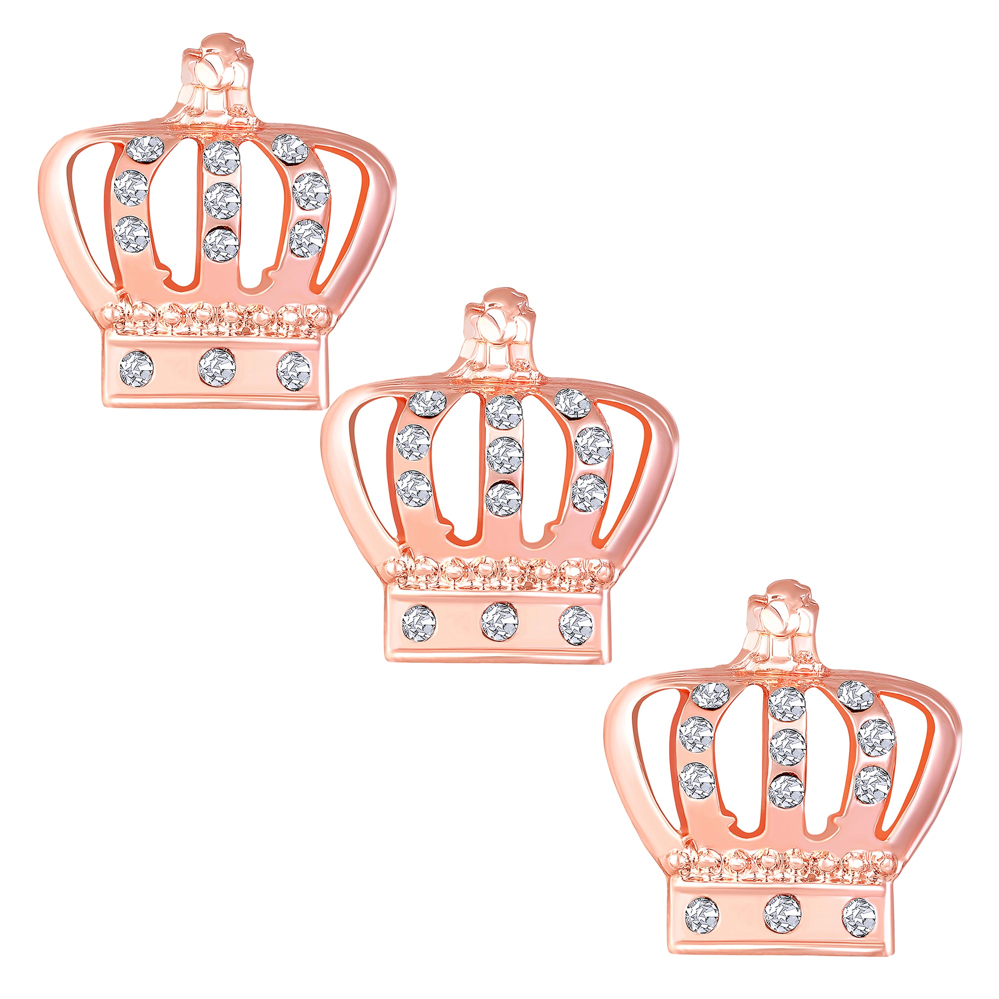 Combo of 2 Elegant Crown Brooch / Collor Pin