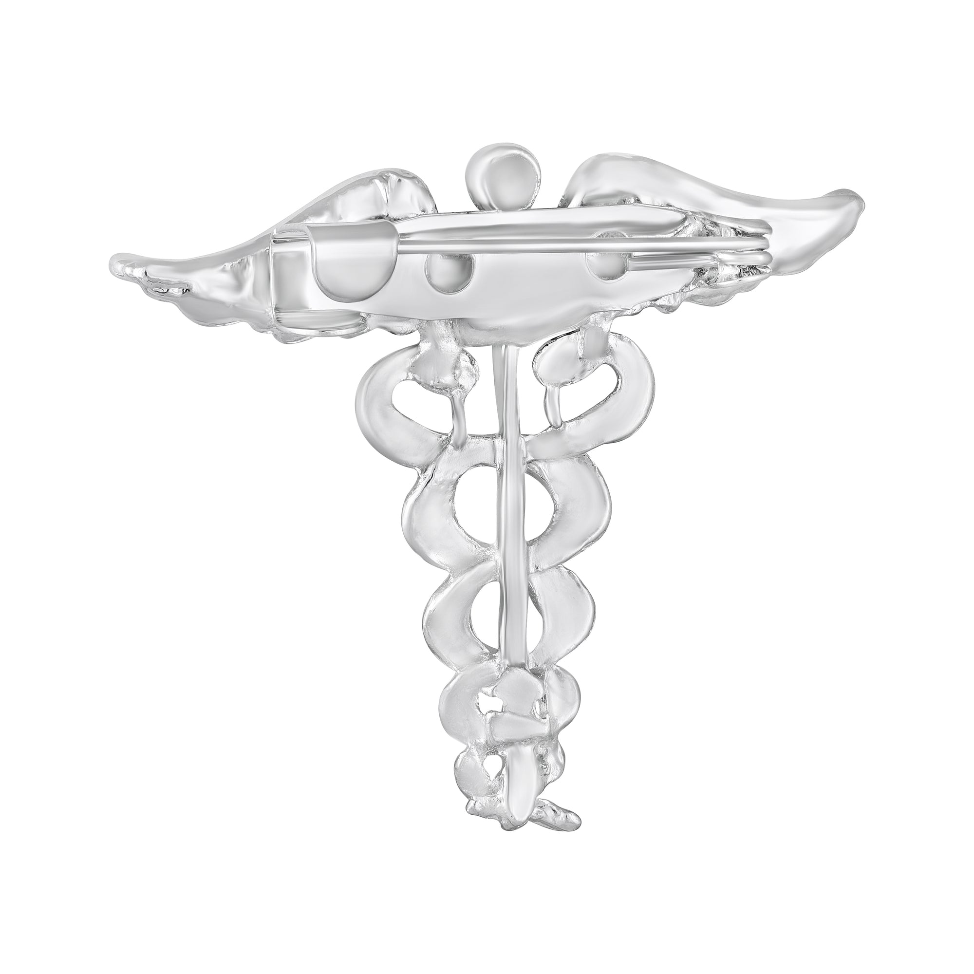 Combo of 2 Caduceus Doctor's Brooch / Lapel Pin