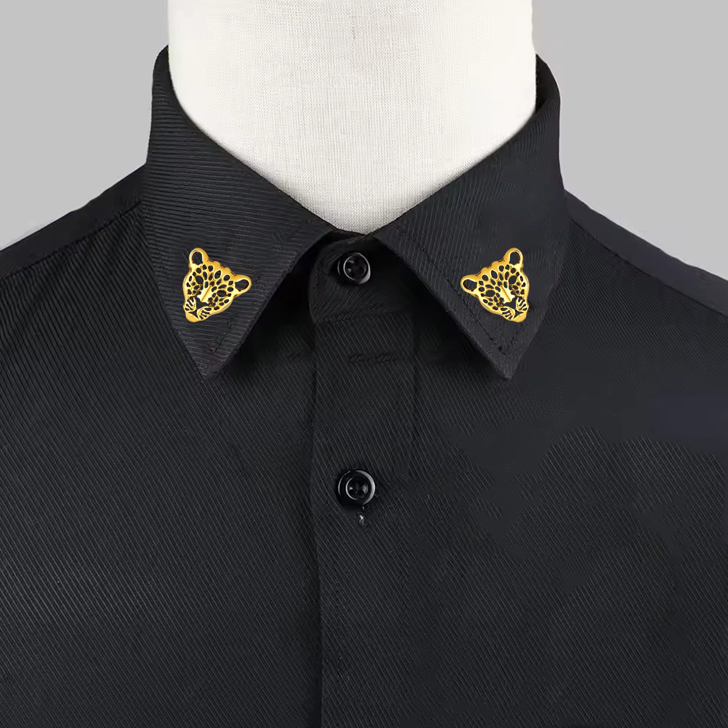 Combo of 2 Lion-Face-Shaped Brooch / Collor Pin