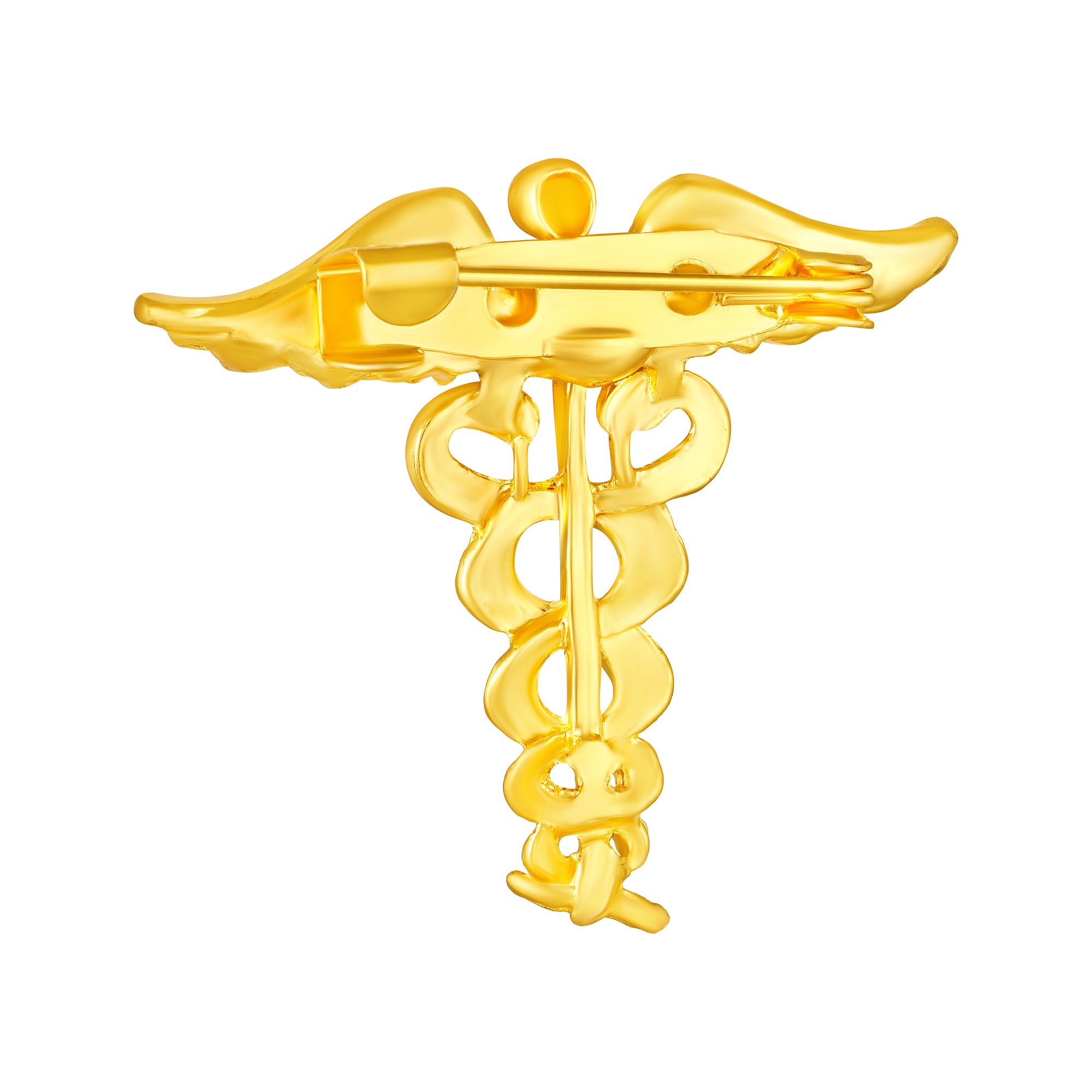 Combo of 2 Caduceus Doctor's Brooch / Lapel Pin