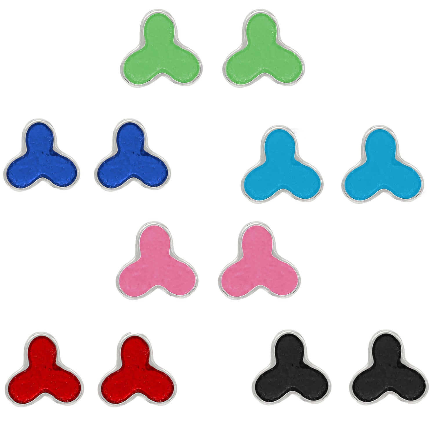 Multicolour Ethereal Studs Combo