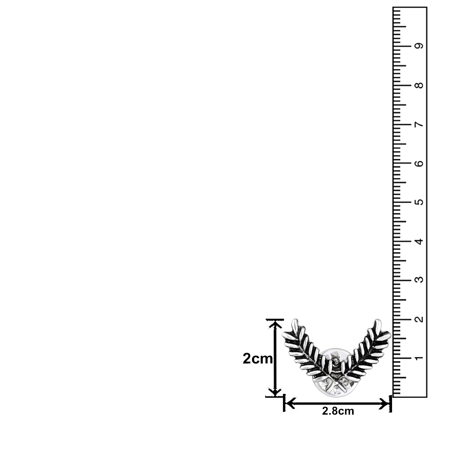 Cross Leaves Collar Pins Set