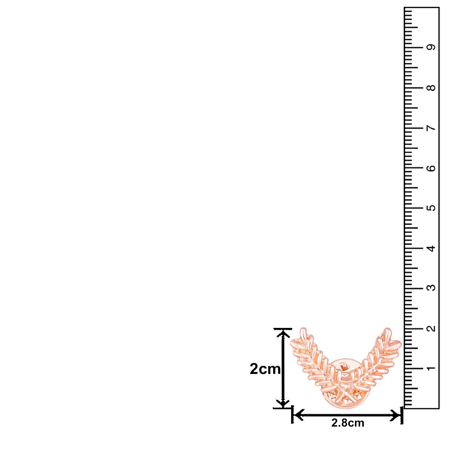 Cross Leaves Collar Pins Set