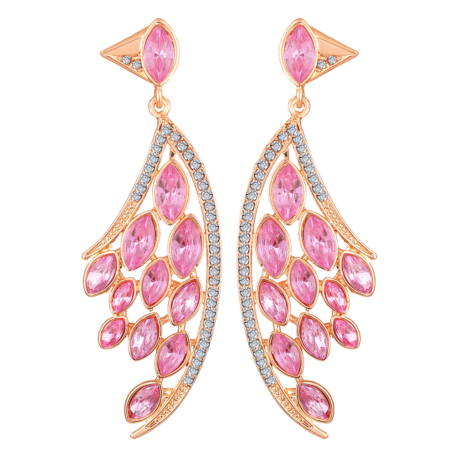 Feather Shaped Dangle Earring