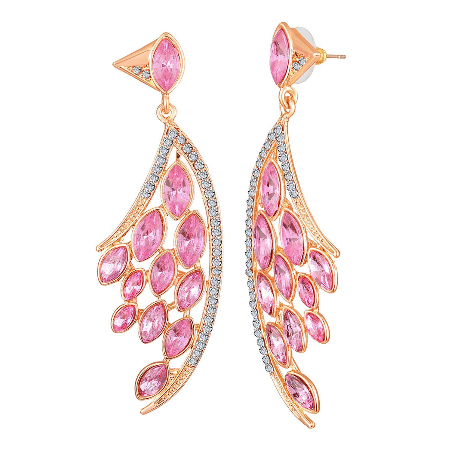 Feather Shaped Dangle Earring