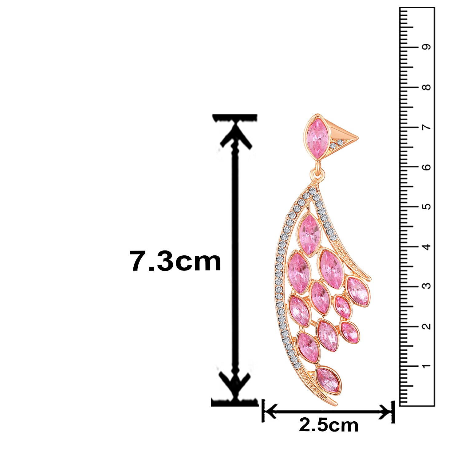 Feather Shaped Dangle Earring