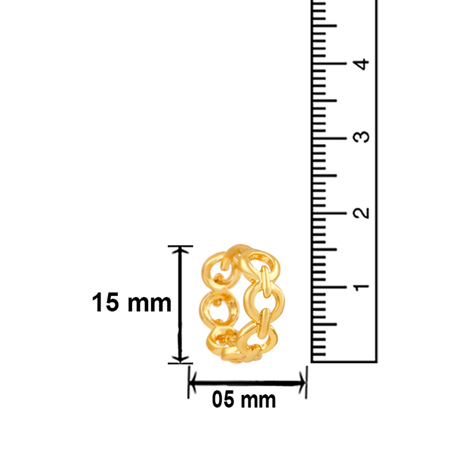 Circular link Bali Earrings