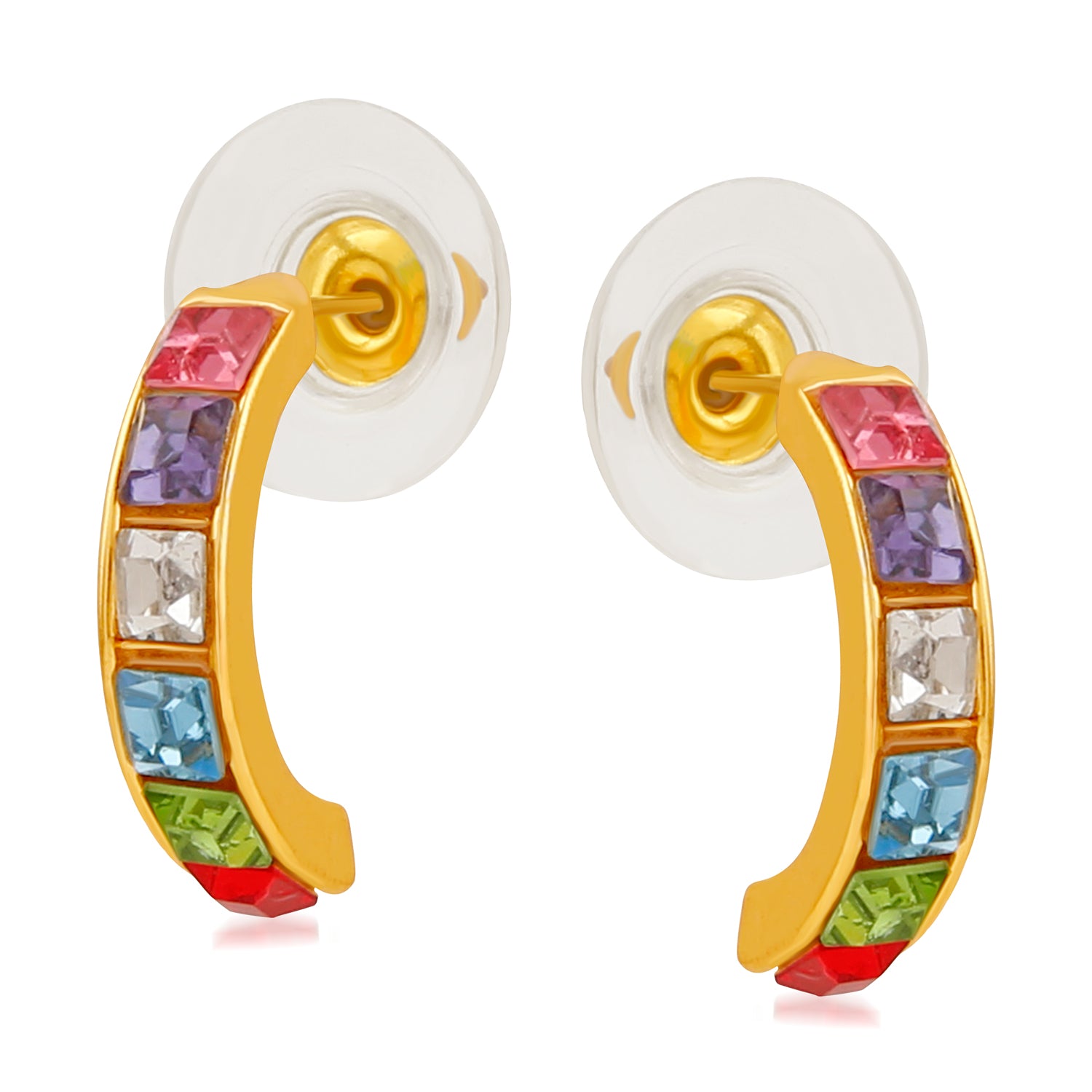 Gleaming Crystal Bali Earrings