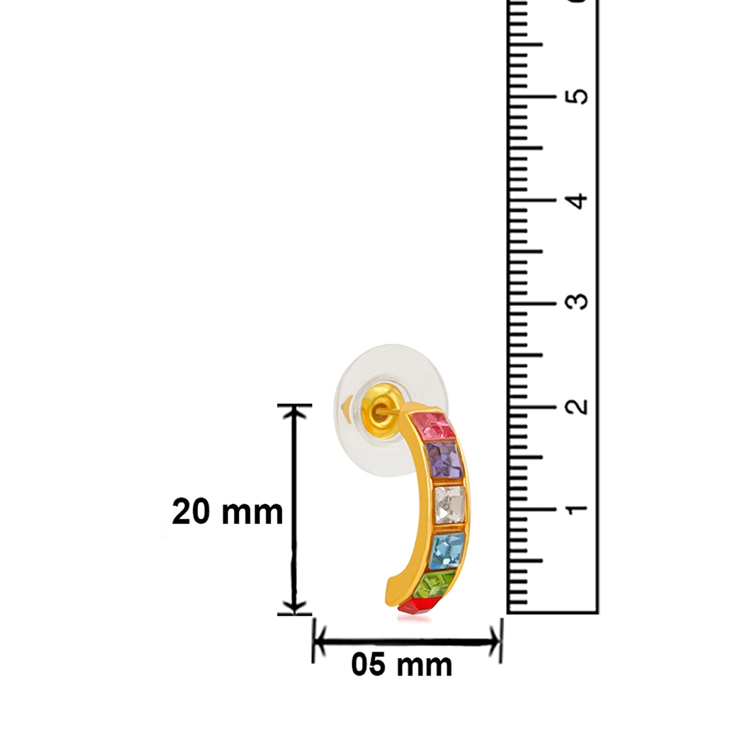 Gleaming Crystal Bali Earrings