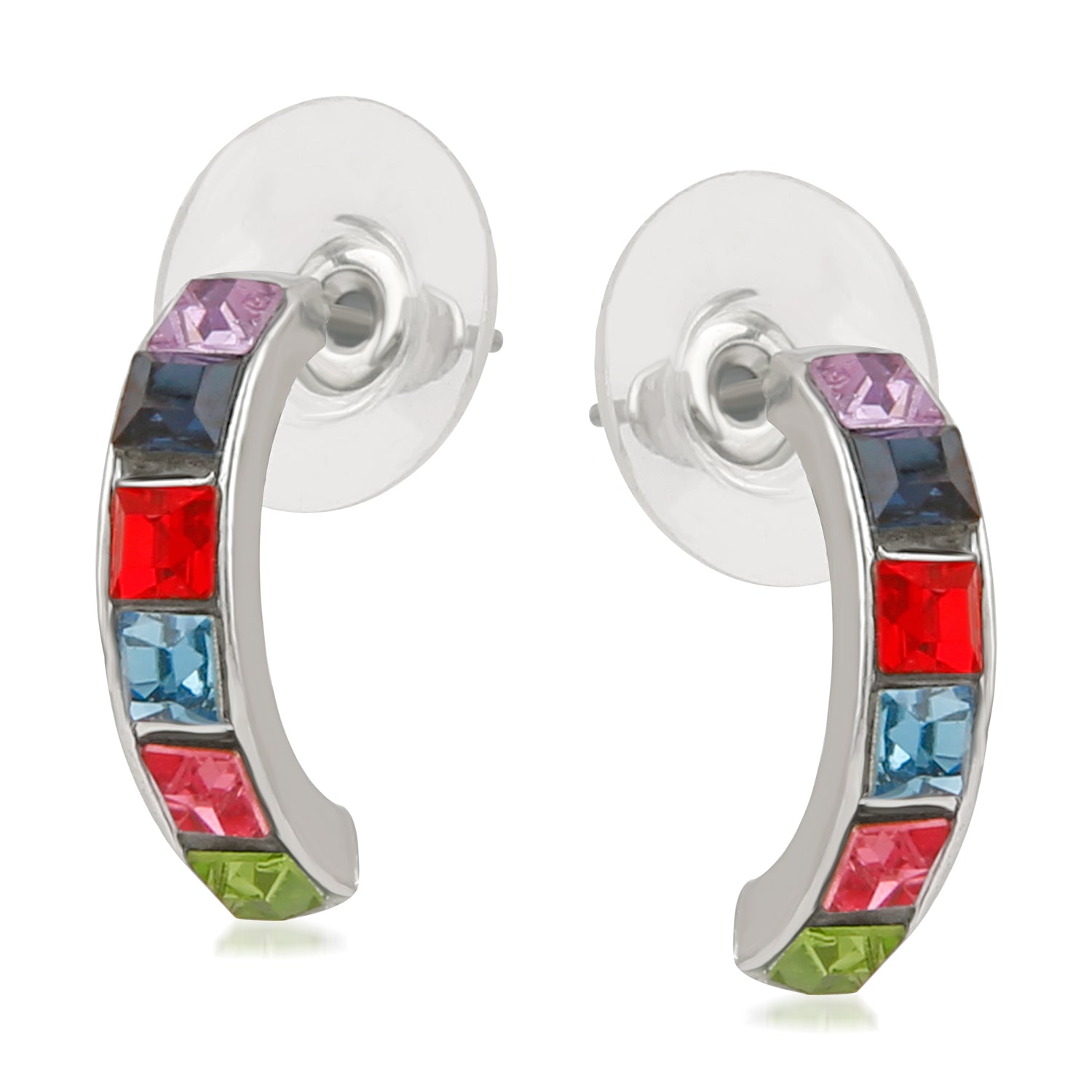 Half Bali Dazzling Crystals Earrings