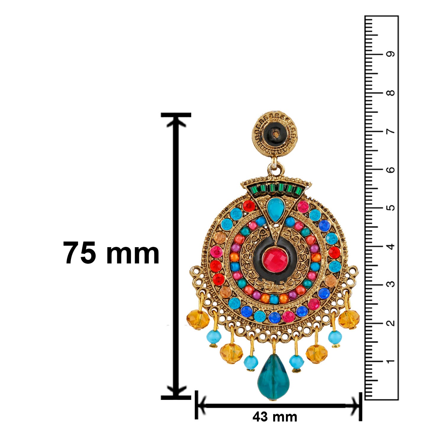 Exclusive Designer Afghani Dangler Earrings