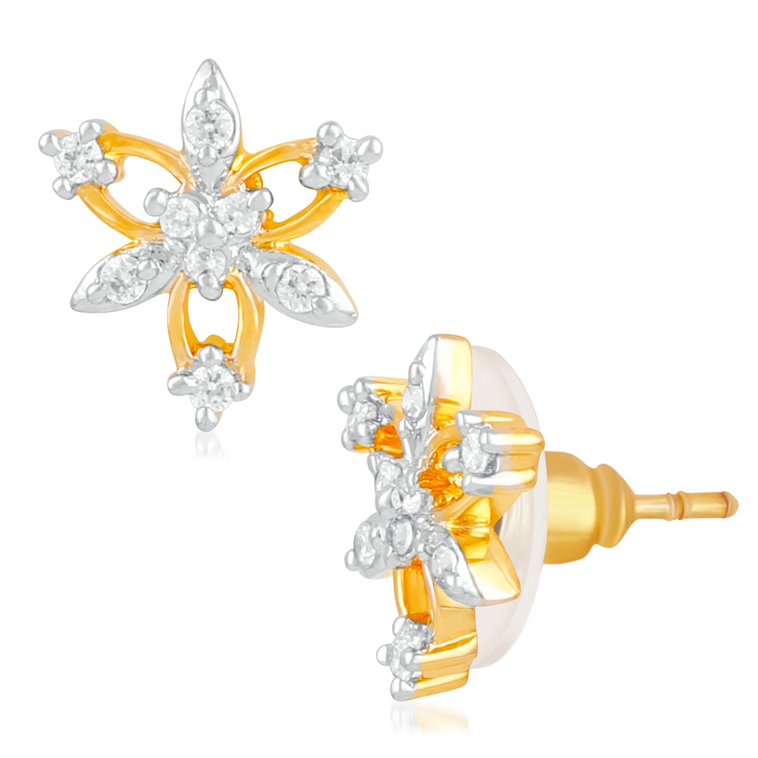 Designer Flower Stud Earrings