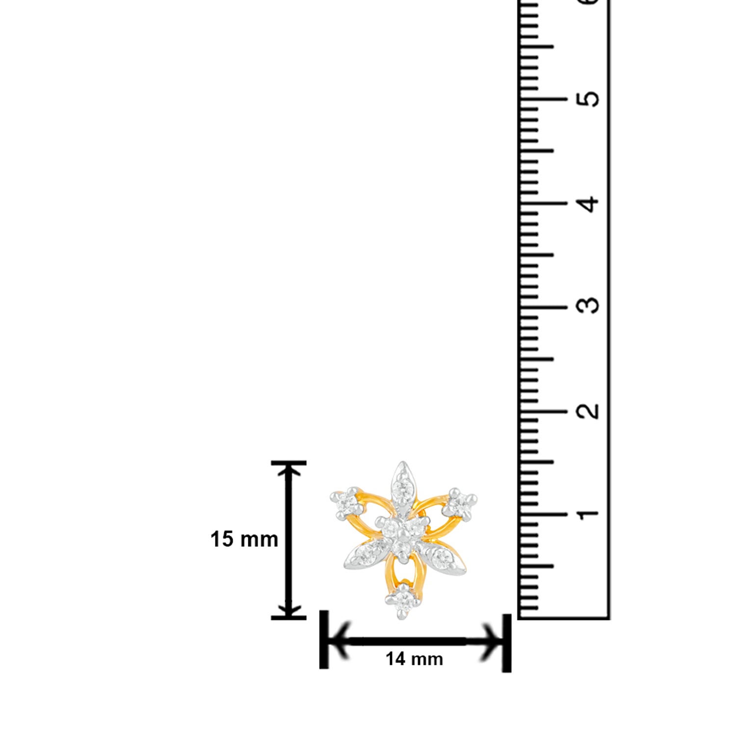 Designer Flower Stud Earrings