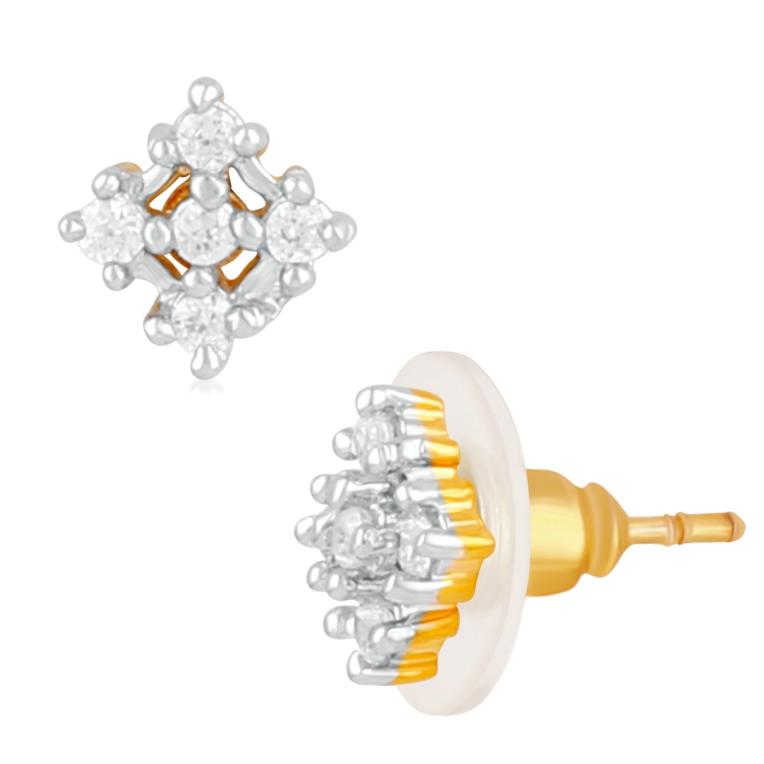 Elegant Cubic Zirconia Stud Earrings