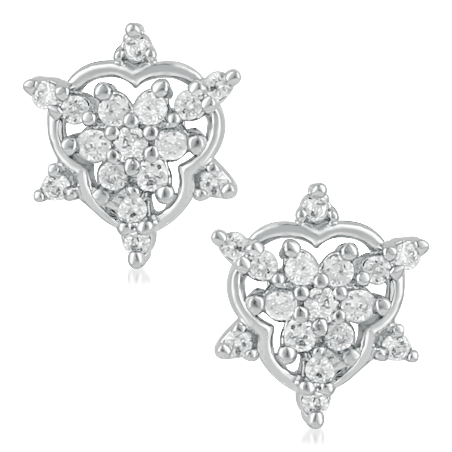 Delicate CZ Stud Earrings