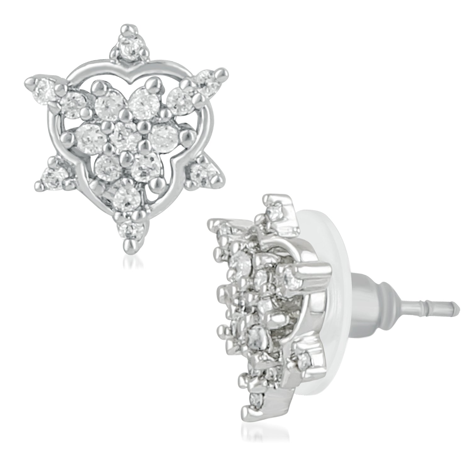 Delicate CZ Stud Earrings