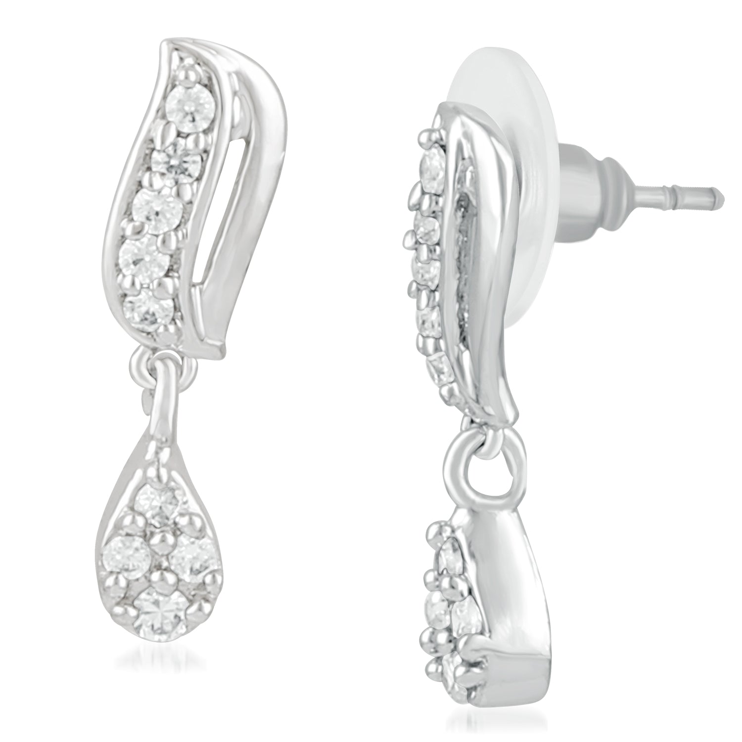 Mesmerising Cubic Zirconia Stud Earrings
