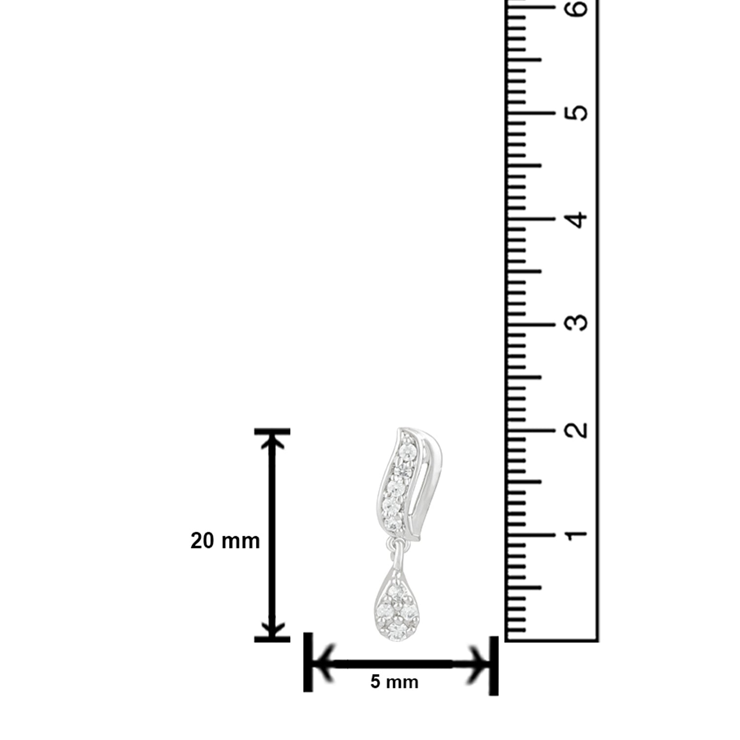Mesmerising Cubic Zirconia Stud Earrings