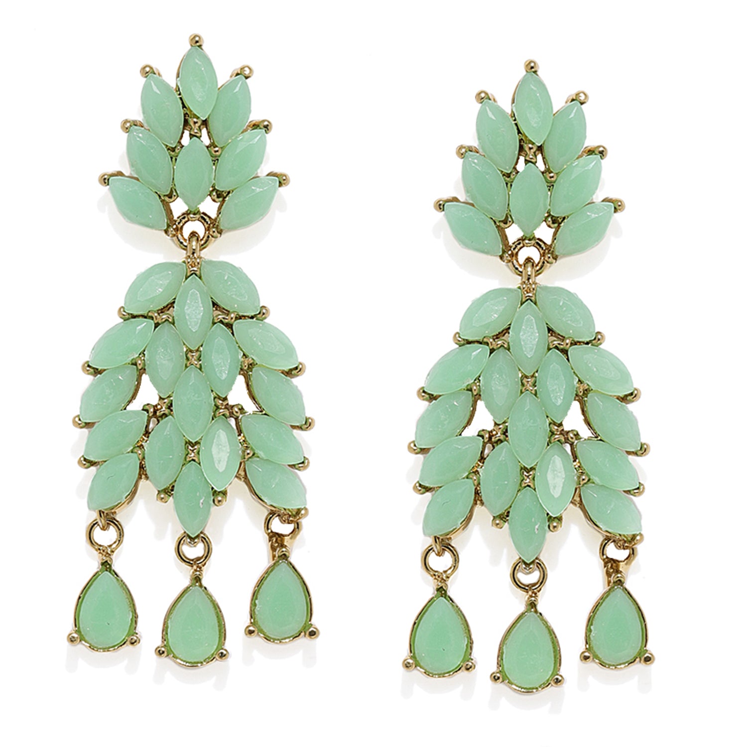 Eternal Love mint green Dangler Earrings