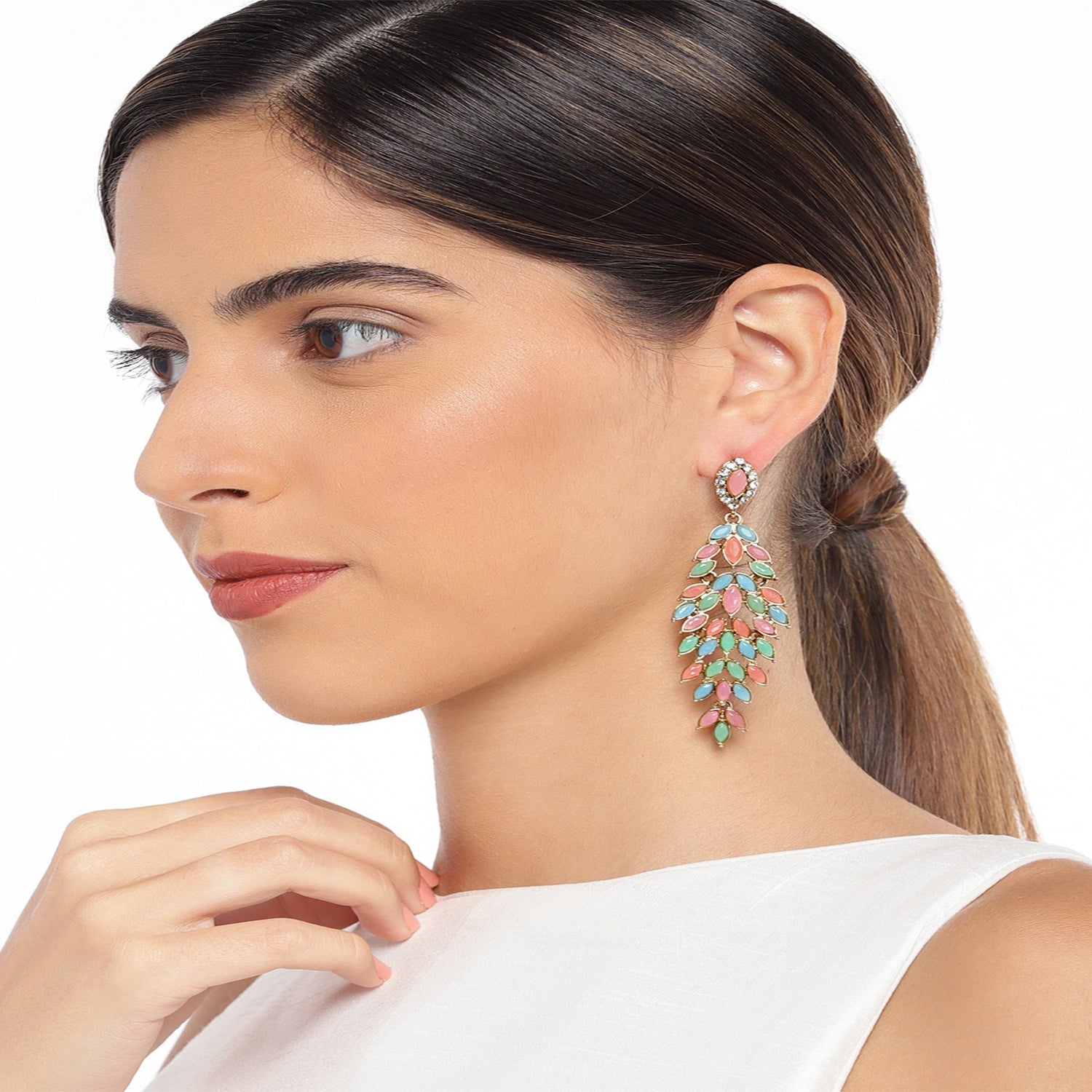 Dazzling Crystals Dangler Earrings