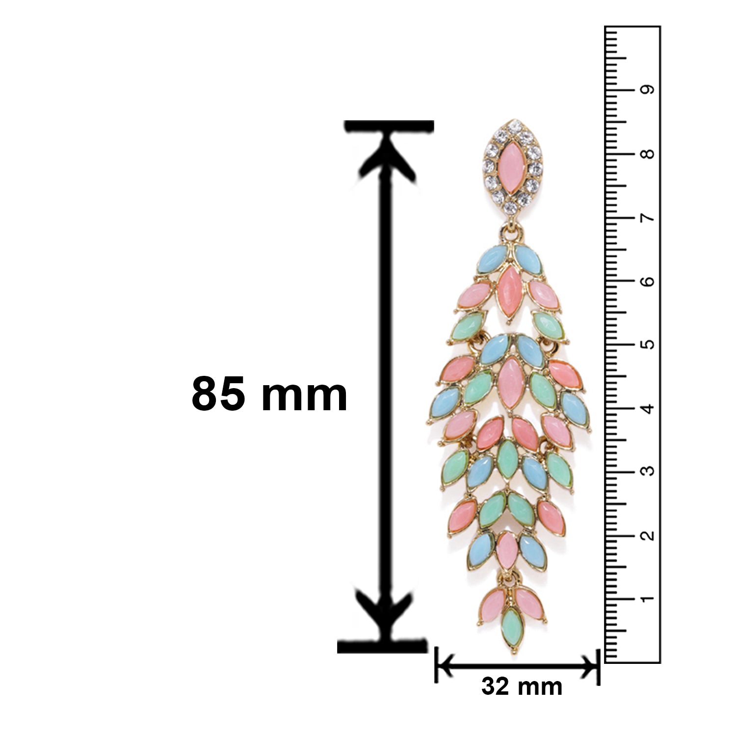 Dazzling Crystals Dangler Earrings