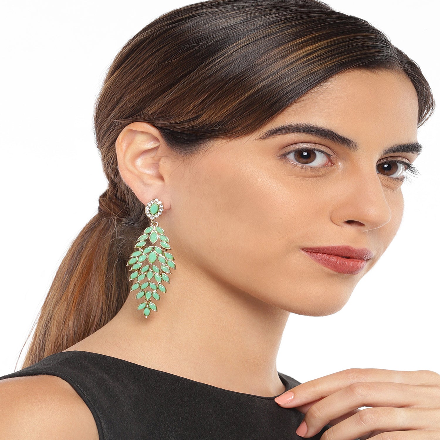 Dazzling Crystals Dangler Earrings