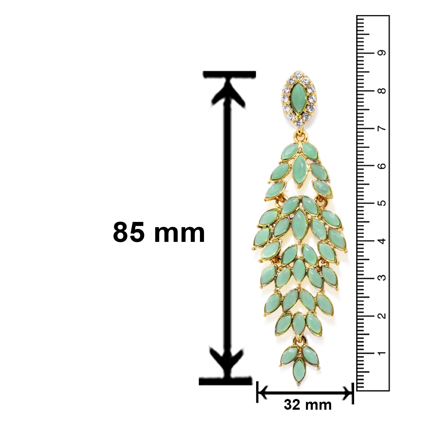 Dazzling Crystals Dangler Earrings