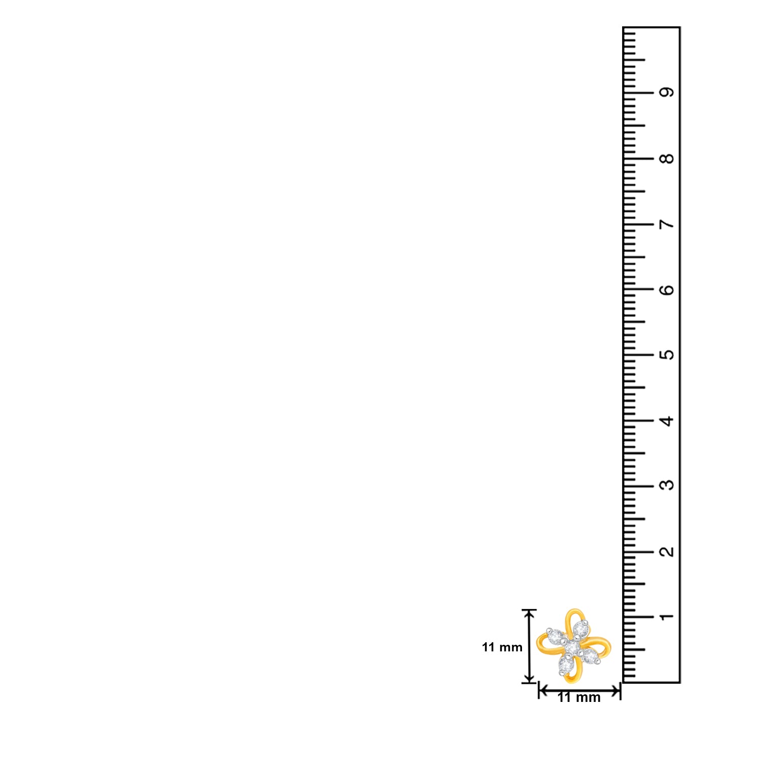 Enchanting Floral Designer Cubic Zirconia Stud Earrings