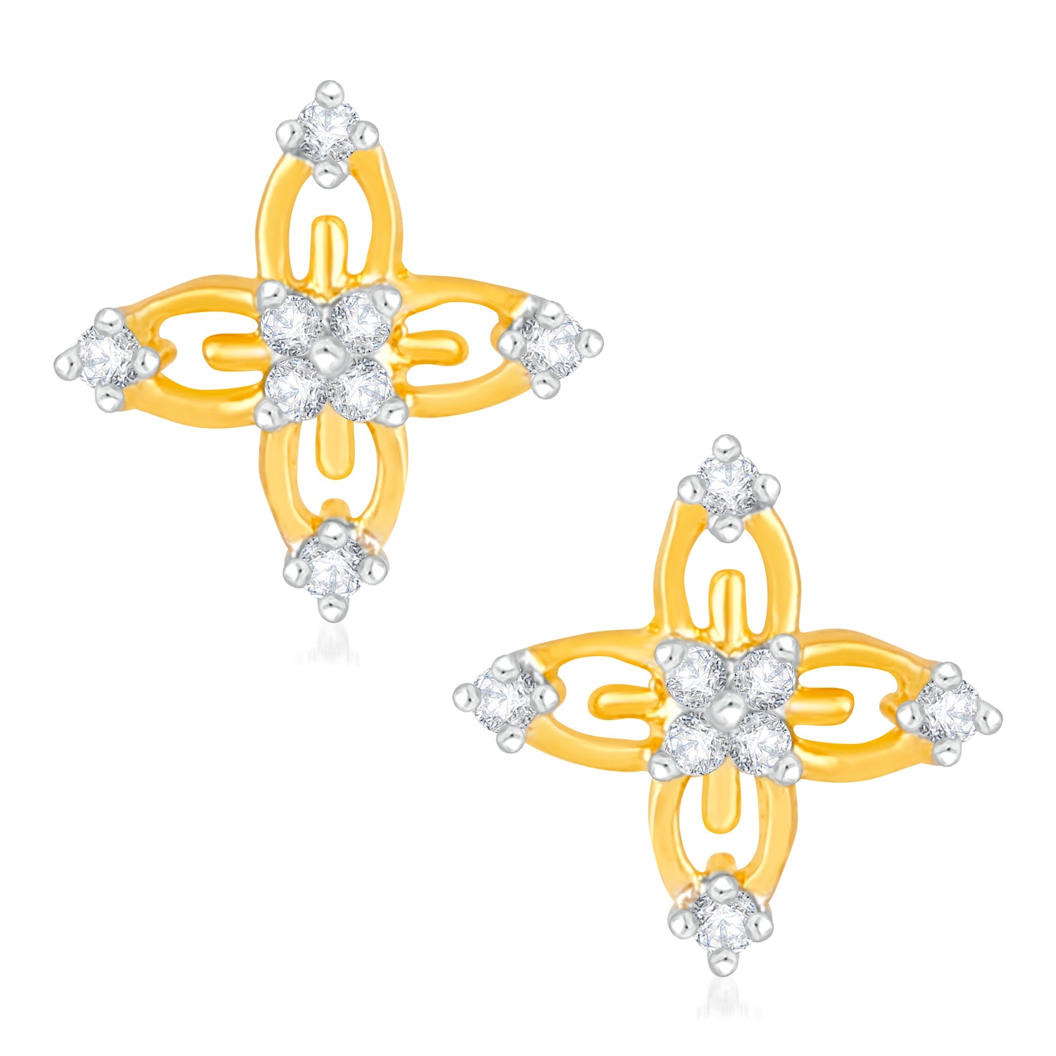 Eternal Floral Lover CZ Stud Earrings