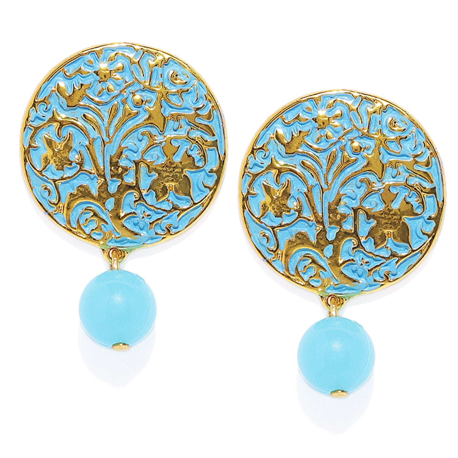 Alluring Meenakari Designer Dangler Earrings