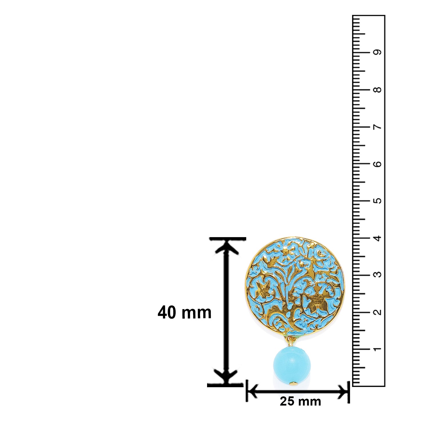 Alluring Meenakari Designer Dangler Earrings