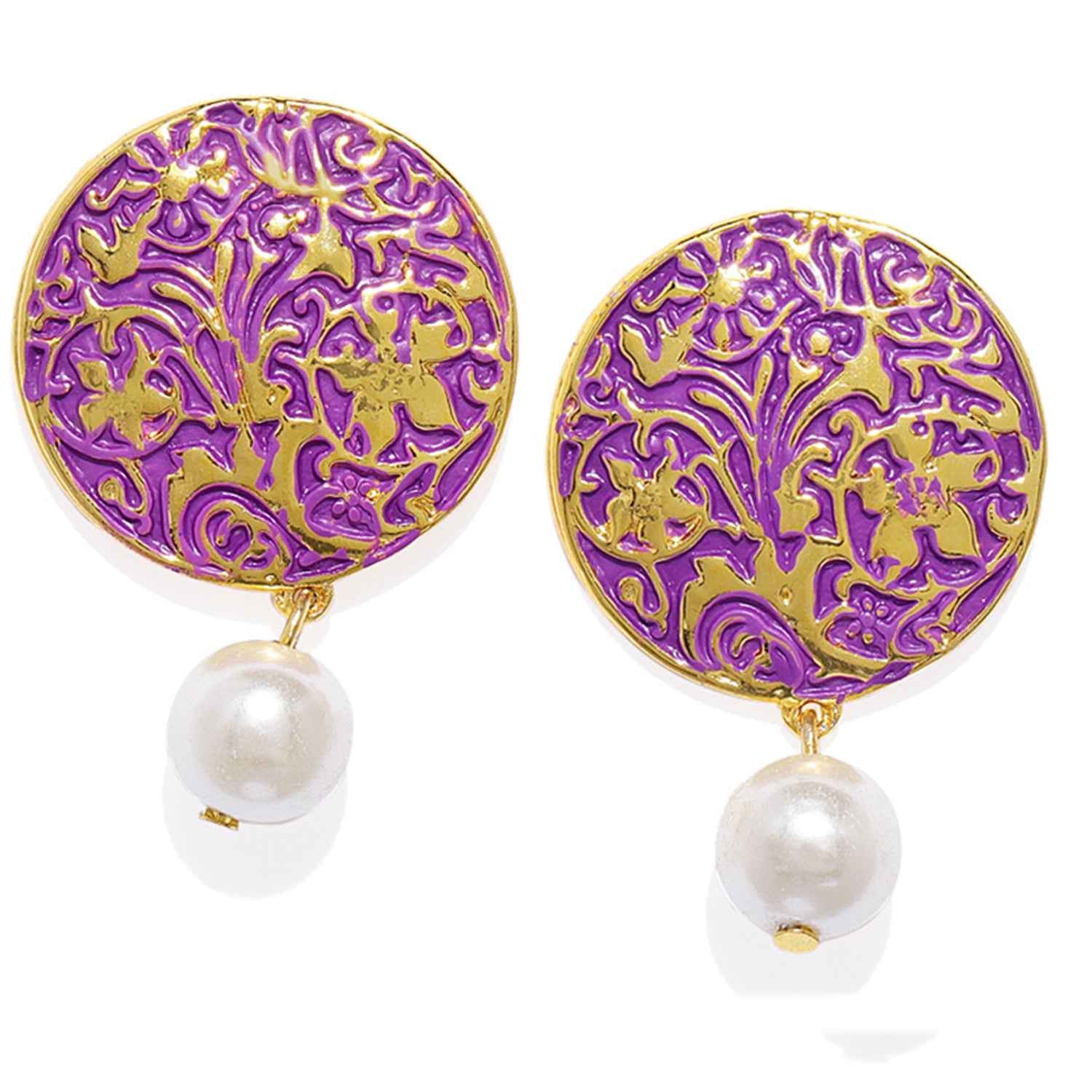 Alluring Meenakari Designer Dangler Earrings