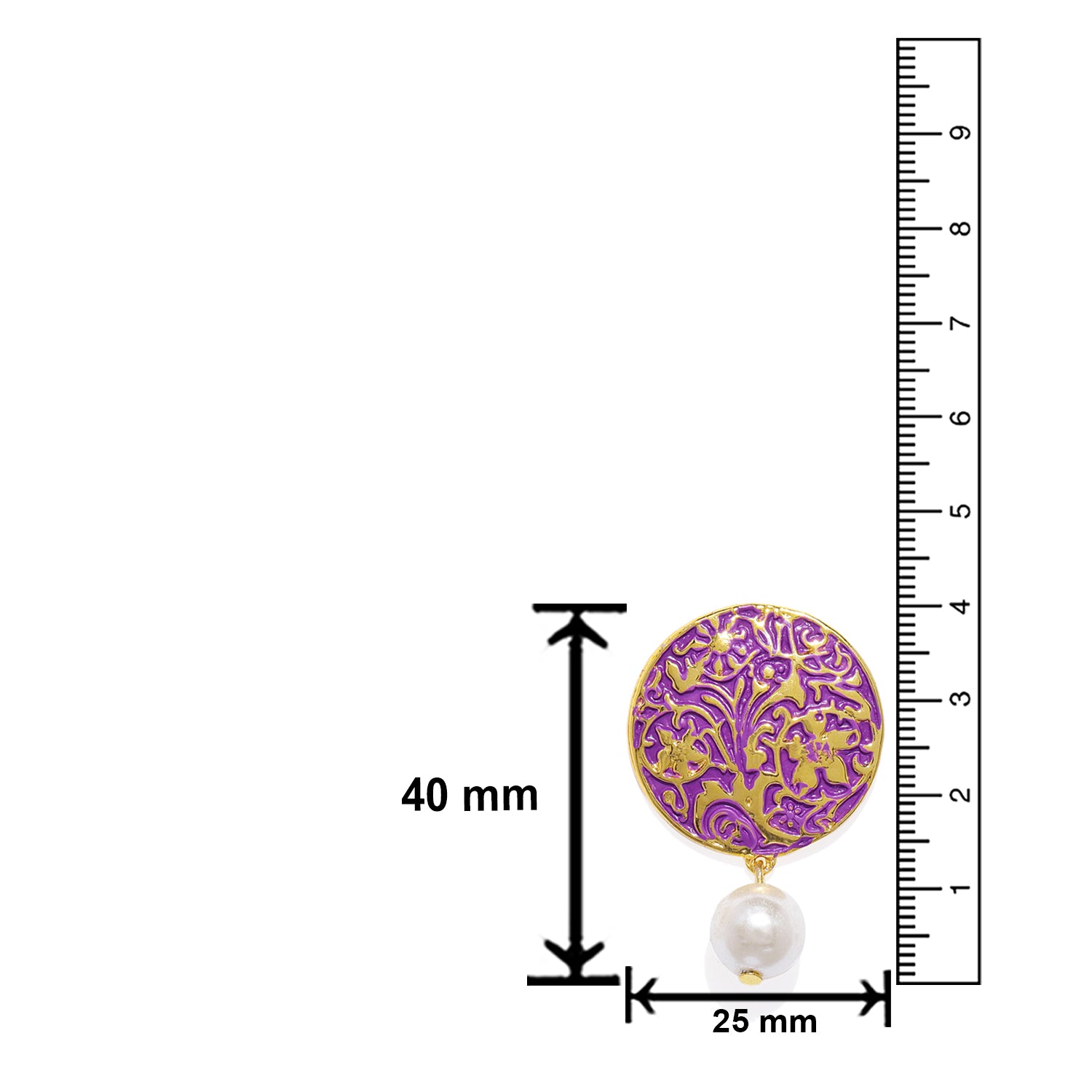 Alluring Meenakari Designer Dangler Earrings