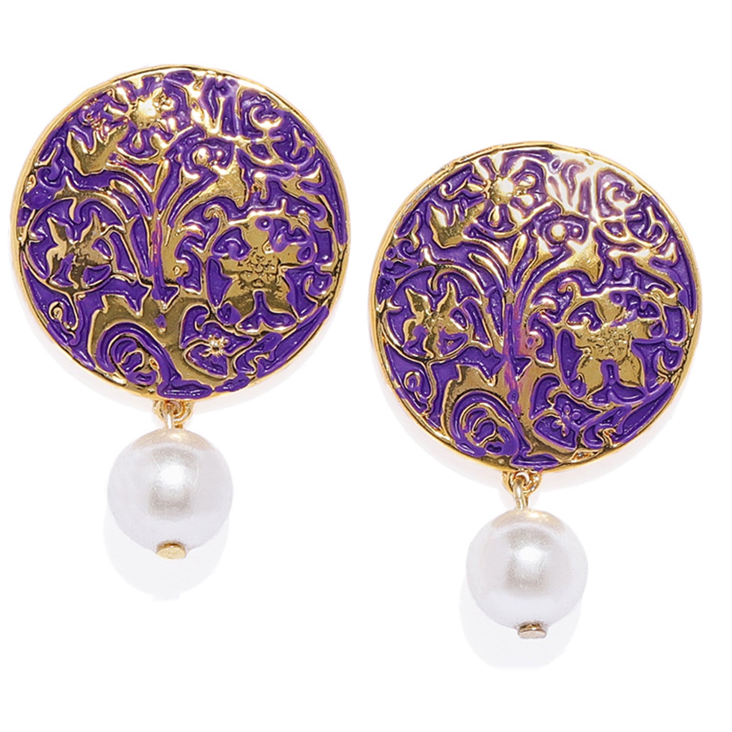 Alluring Meenakari Designer Dangler Earrings