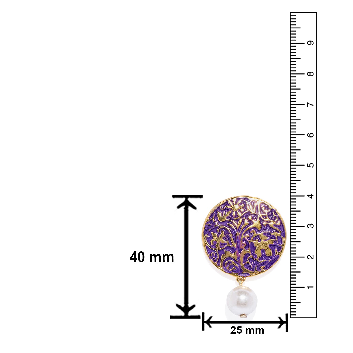 Alluring Meenakari Designer Dangler Earrings