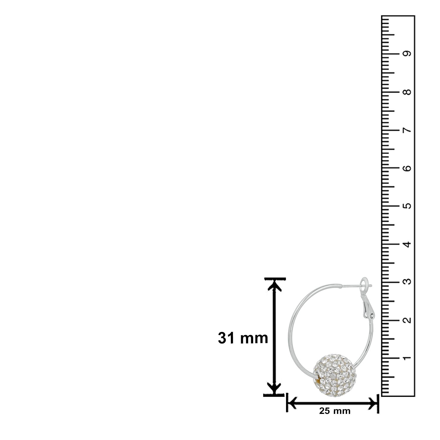 Glorious Crystal Bali styled Earrings