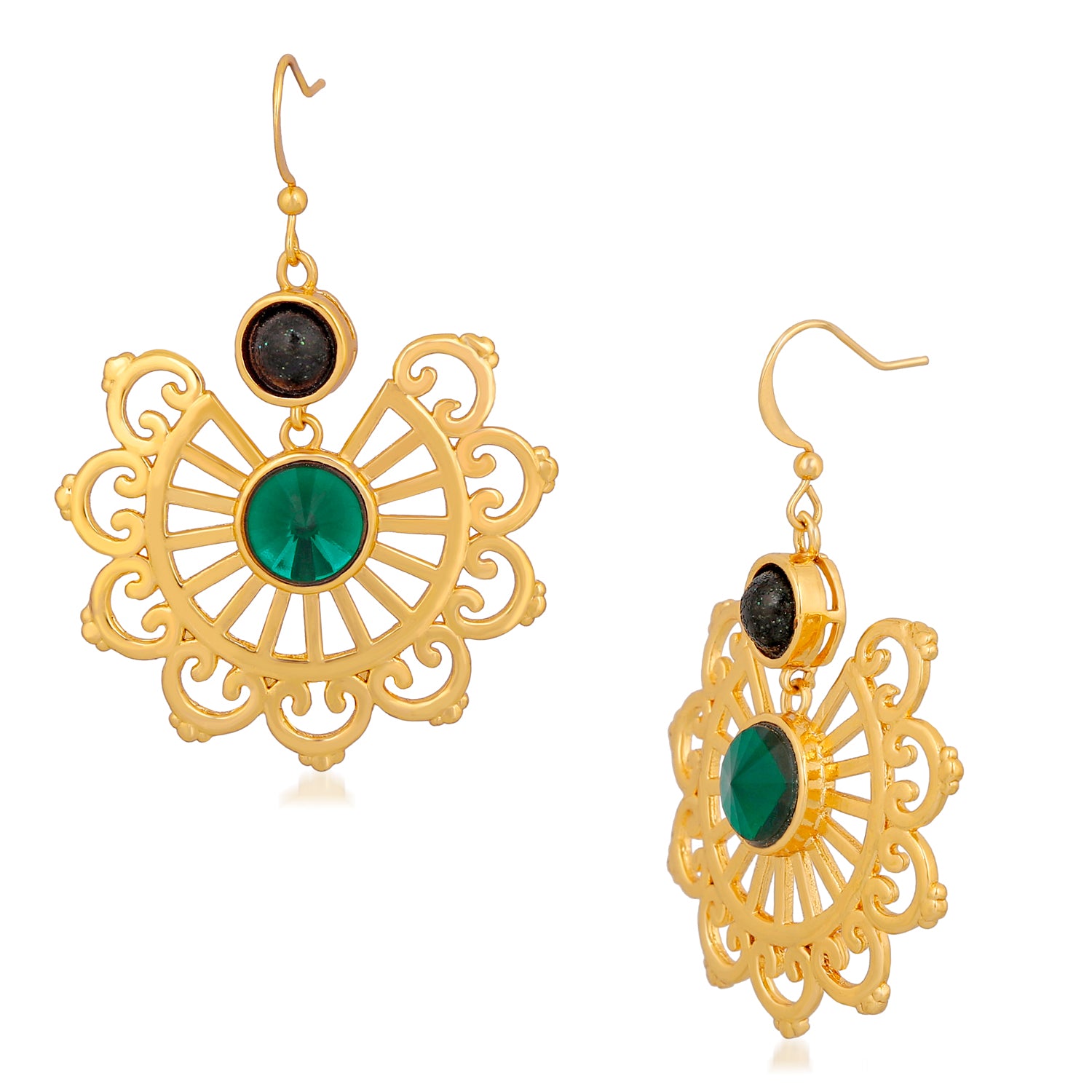 Designer Valentine special crystal Dangler Earrings