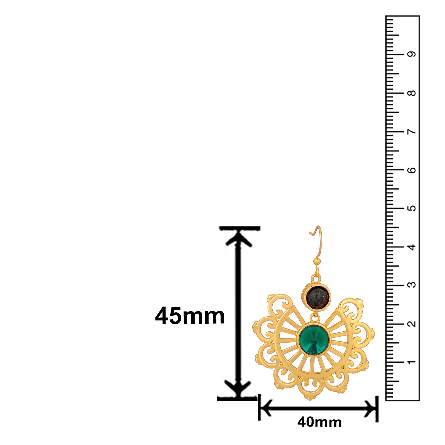 Designer Valentine special crystal Dangler Earrings