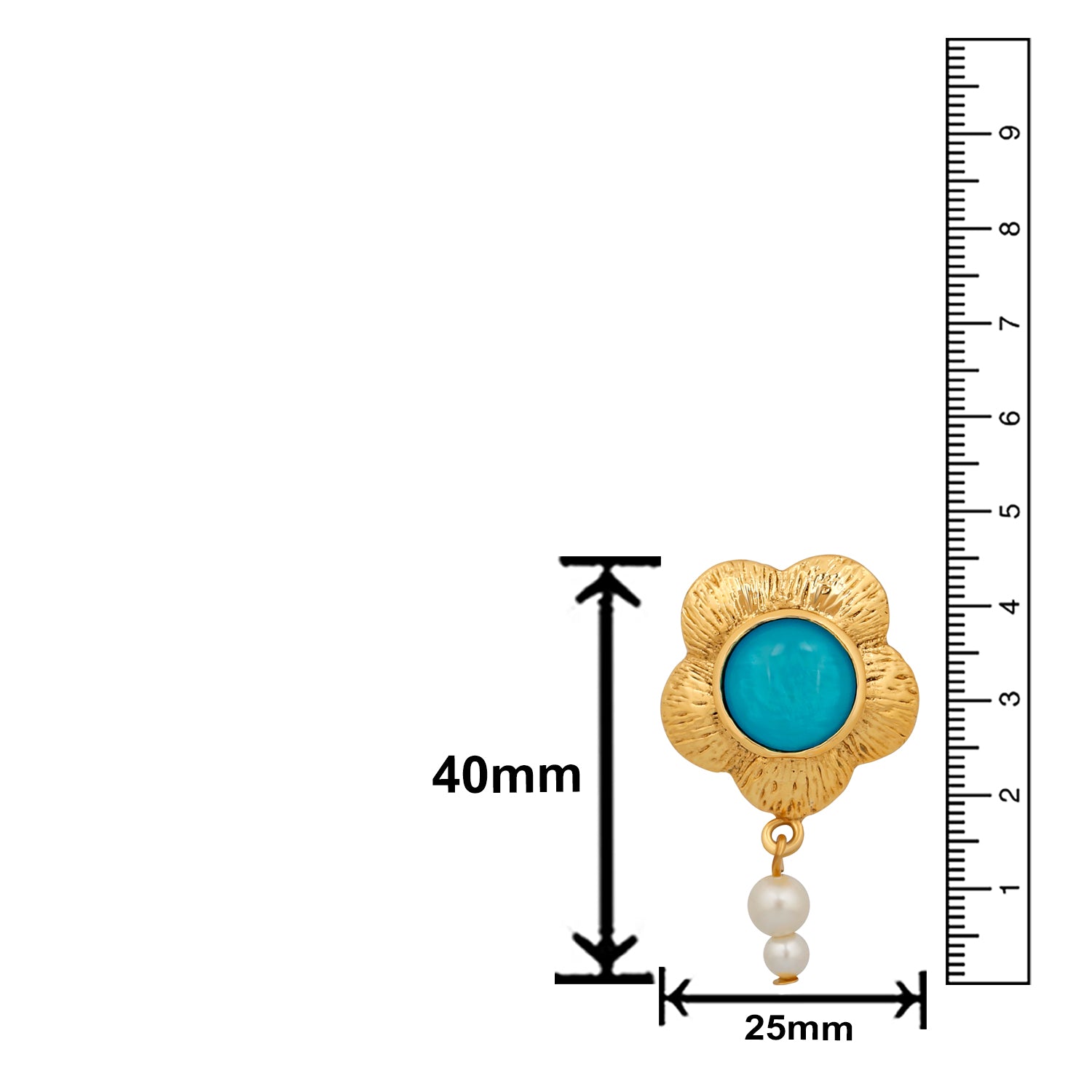 Floral Designer Crystal Dangler earrings