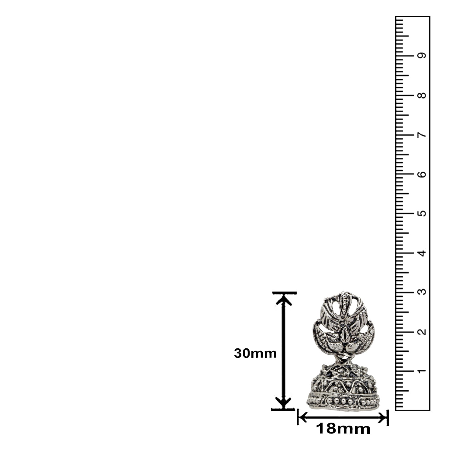 Tree Shape Silver Oxidized Traditional Small Dangle Jhumka Earrings