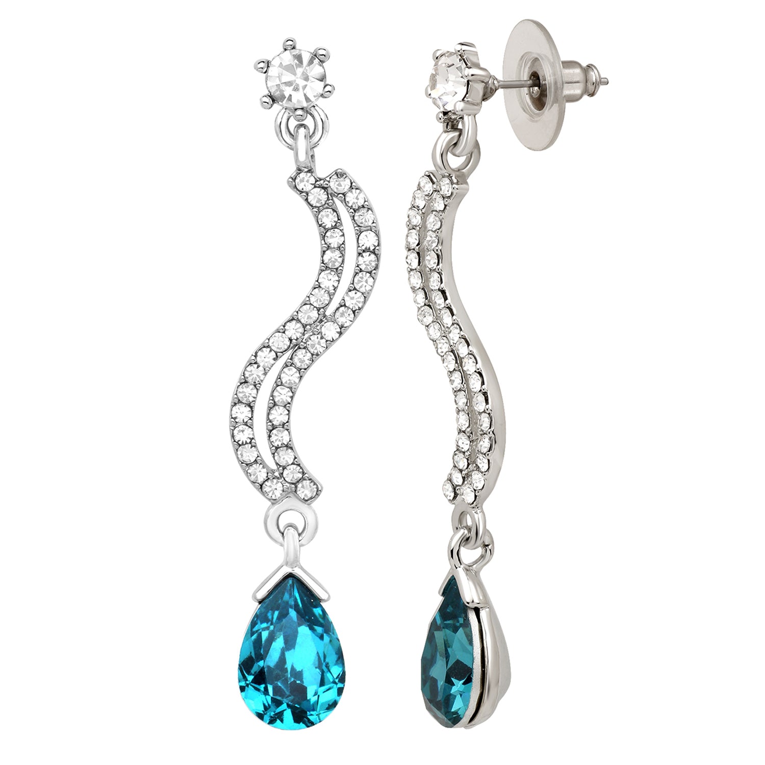 Dual Line Long Dangler Earrings